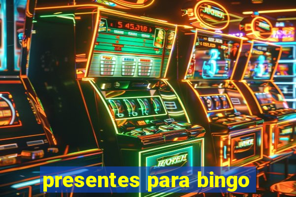 presentes para bingo